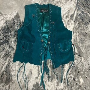 Western leather fringe west